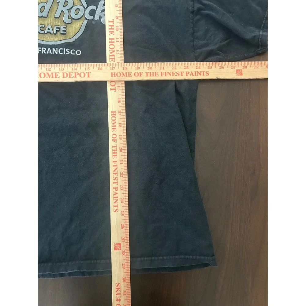Hard Rock Cafe San Francisco T-Shirt Mens XXL Black Graphic Tee Cotton Short Slv